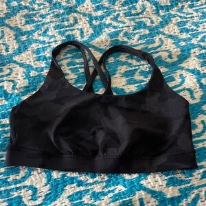 Lululemon Energy Sports Bra Black Camouflage